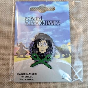 Edward Scissorhands Stained Glass loungefly pin nwt